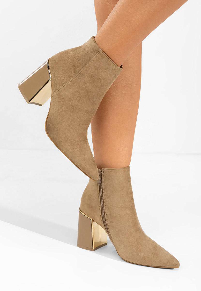 Gležnjače na block petu Nolira kaki