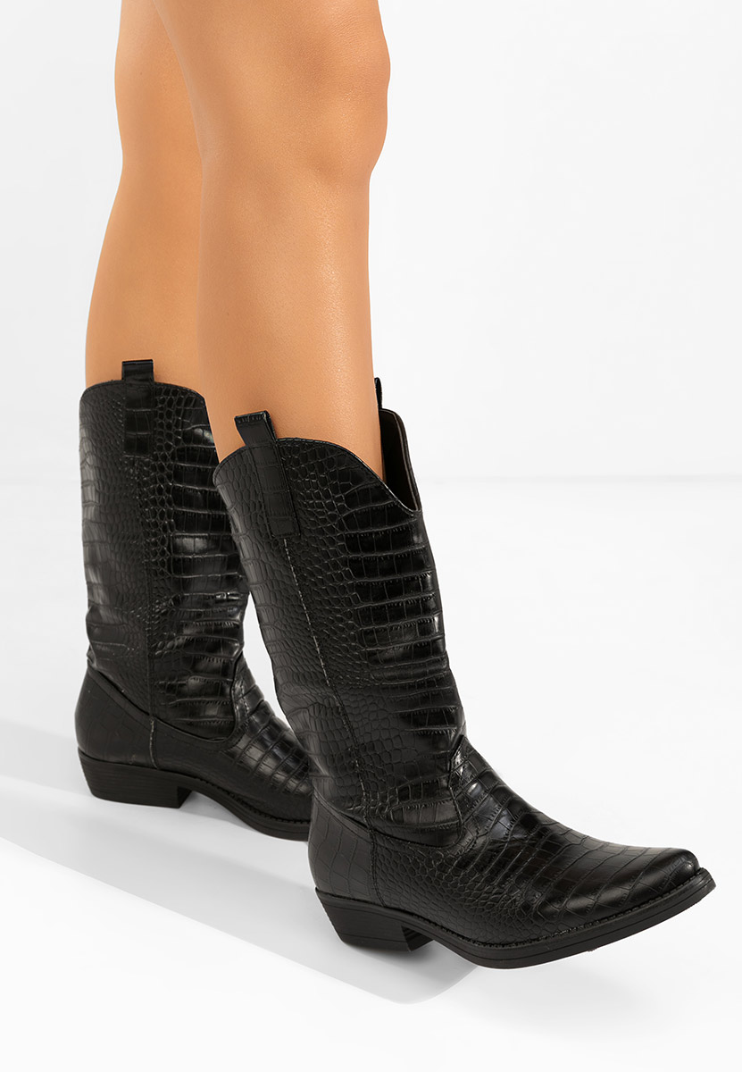 čizme kaubojke Renora crno