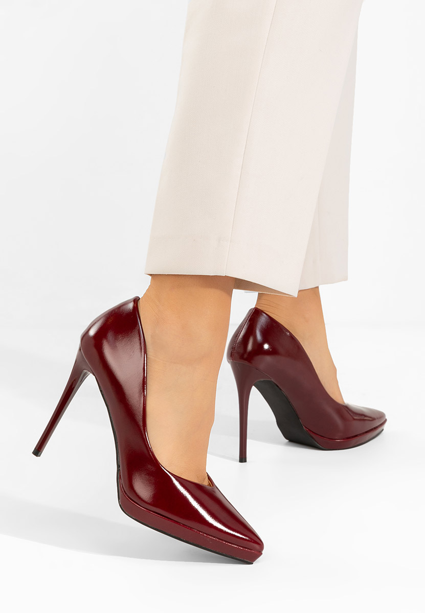 Štikle Reneia vinsko crvena