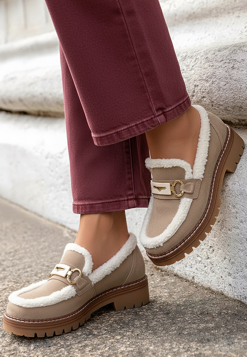 Ženske mokasinke Silvora kaki