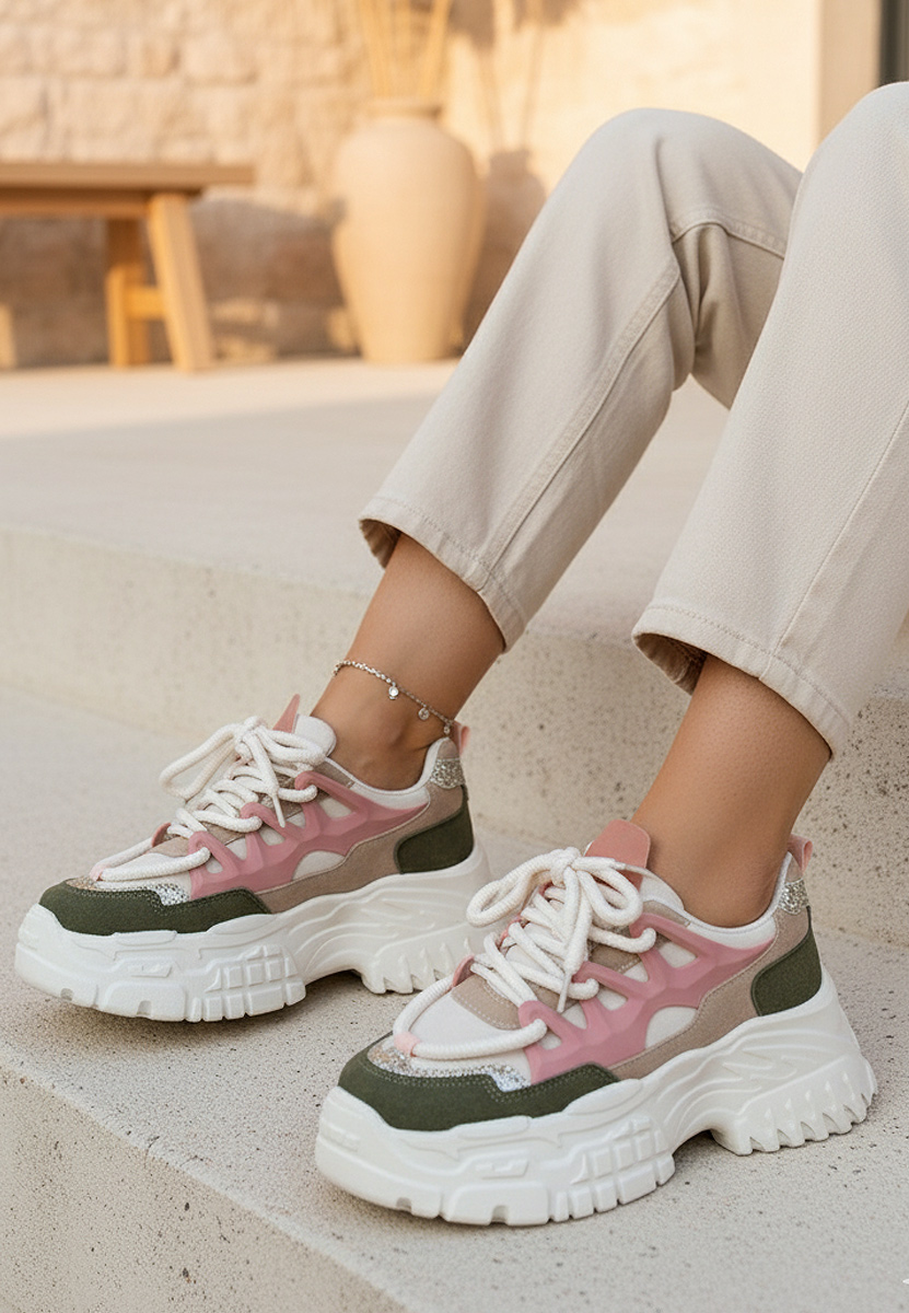 Tenisice sa platformom Adane V2 Šareno