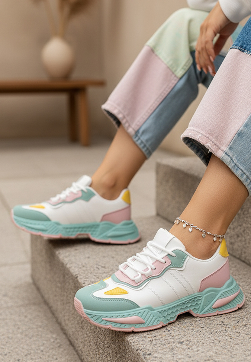 Ženske sneakers Elna Šareno