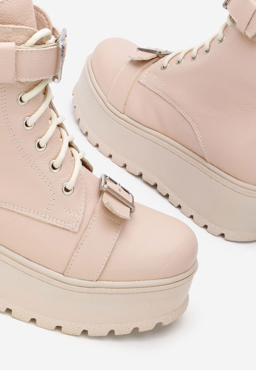 Kožne ženske gležnjače Astrid V5 nude