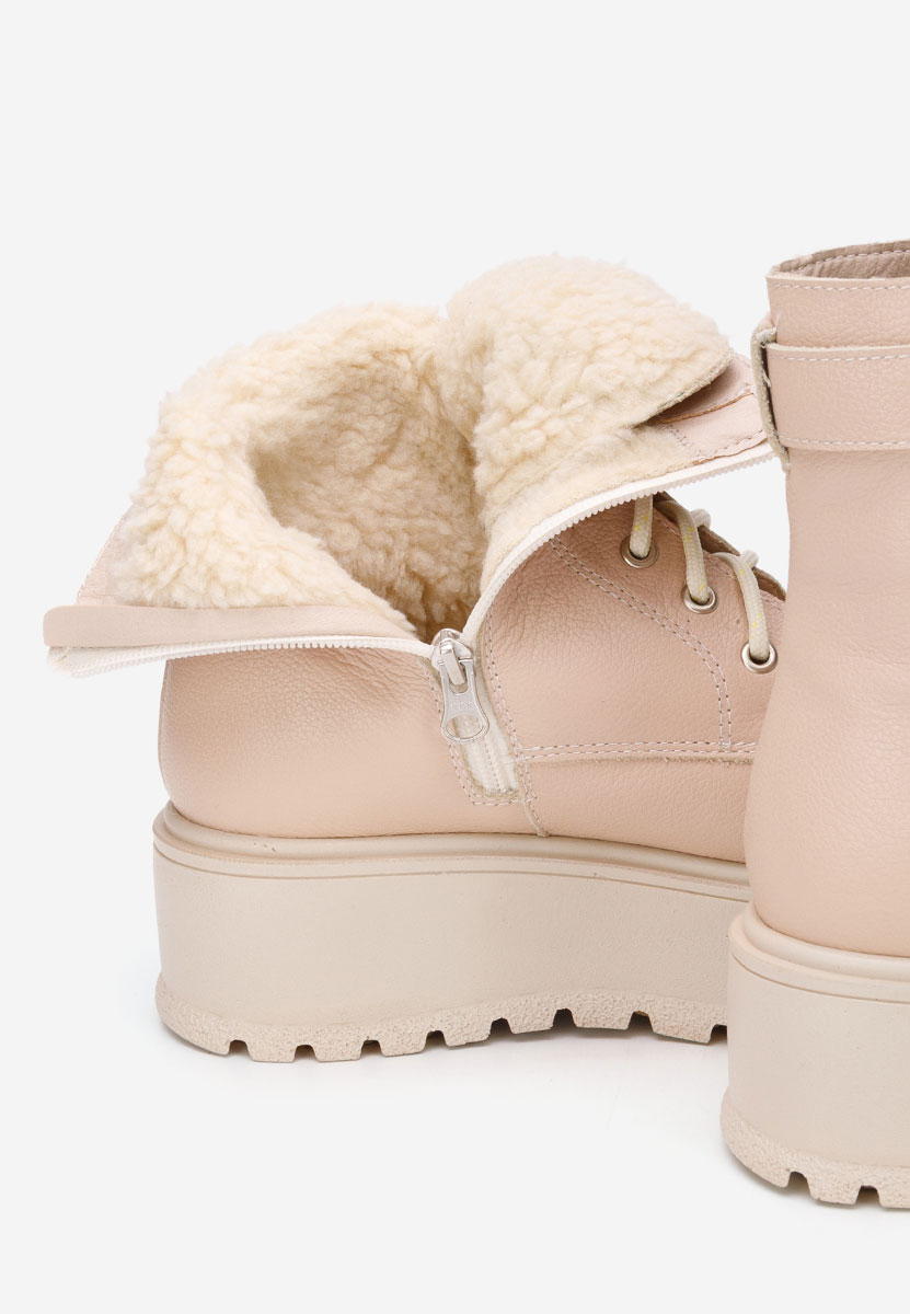 Kožne ženske gležnjače Astrid V5 nude