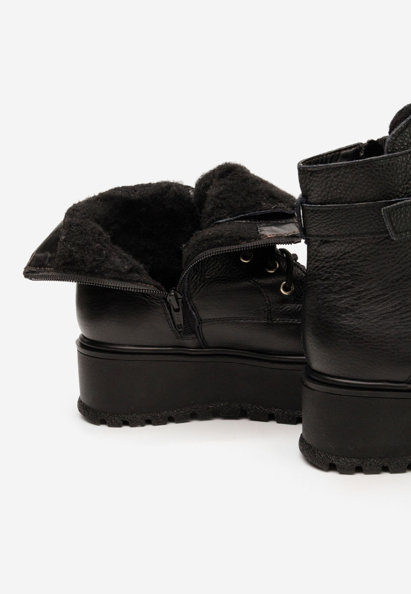 Gležnjače s platformom Astrid V5 crno