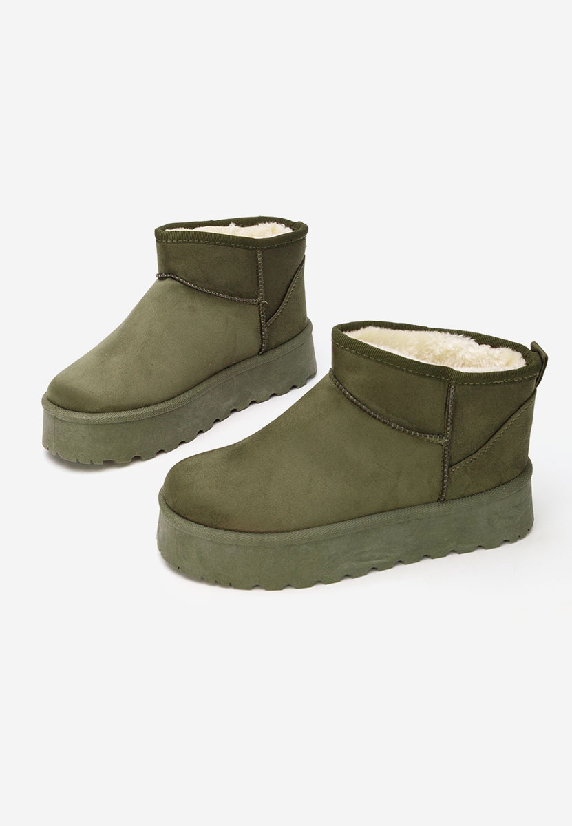 Čizme s platformom Zenaria zeleno