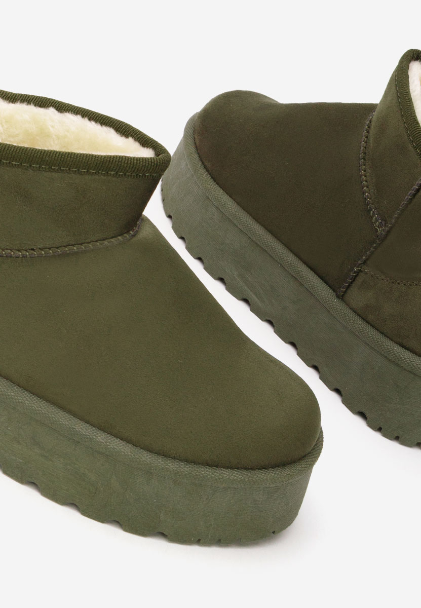 Čizme s platformom Zenaria zeleno