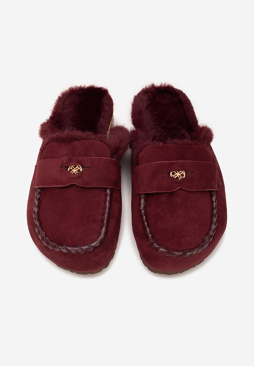 Ženske klompa Mirania vinsko crvena