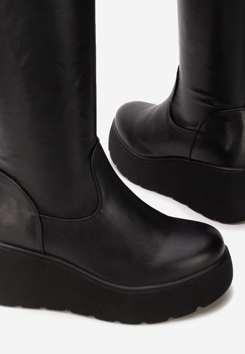 Čiizme iznad koljena Adeona crno