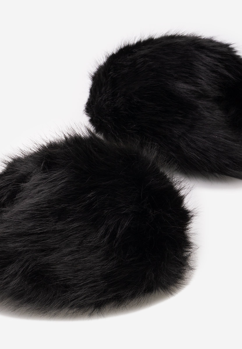 Papuče sa krznom Vesoria crno