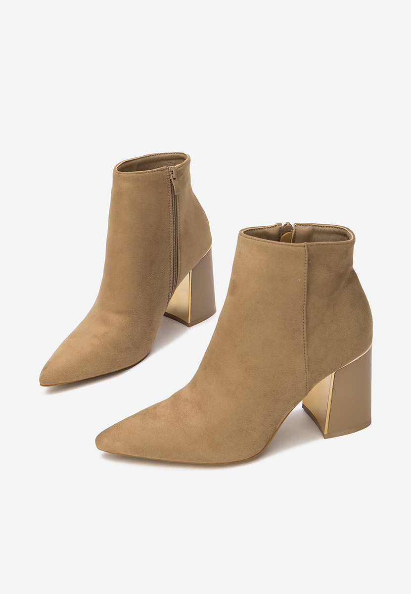 Gležnjače na block petu Nolira kaki