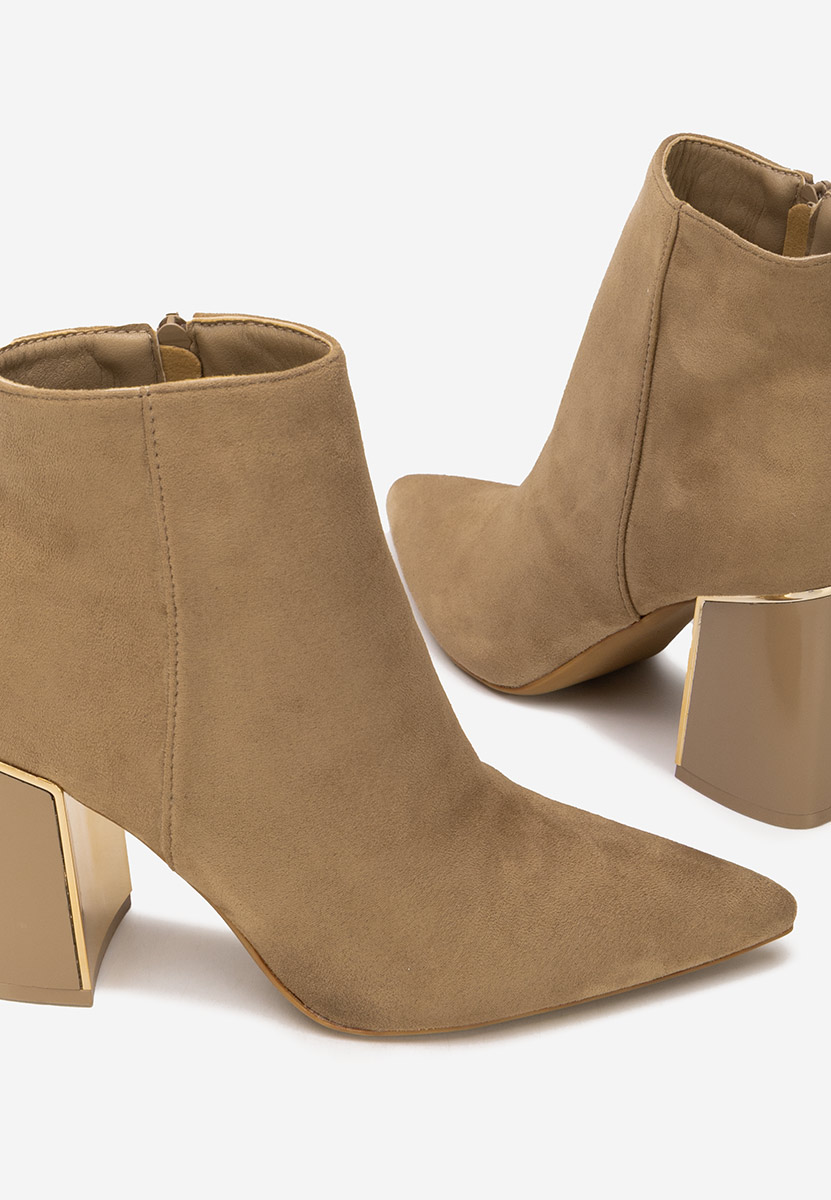 Gležnjače na block petu Nolira kaki