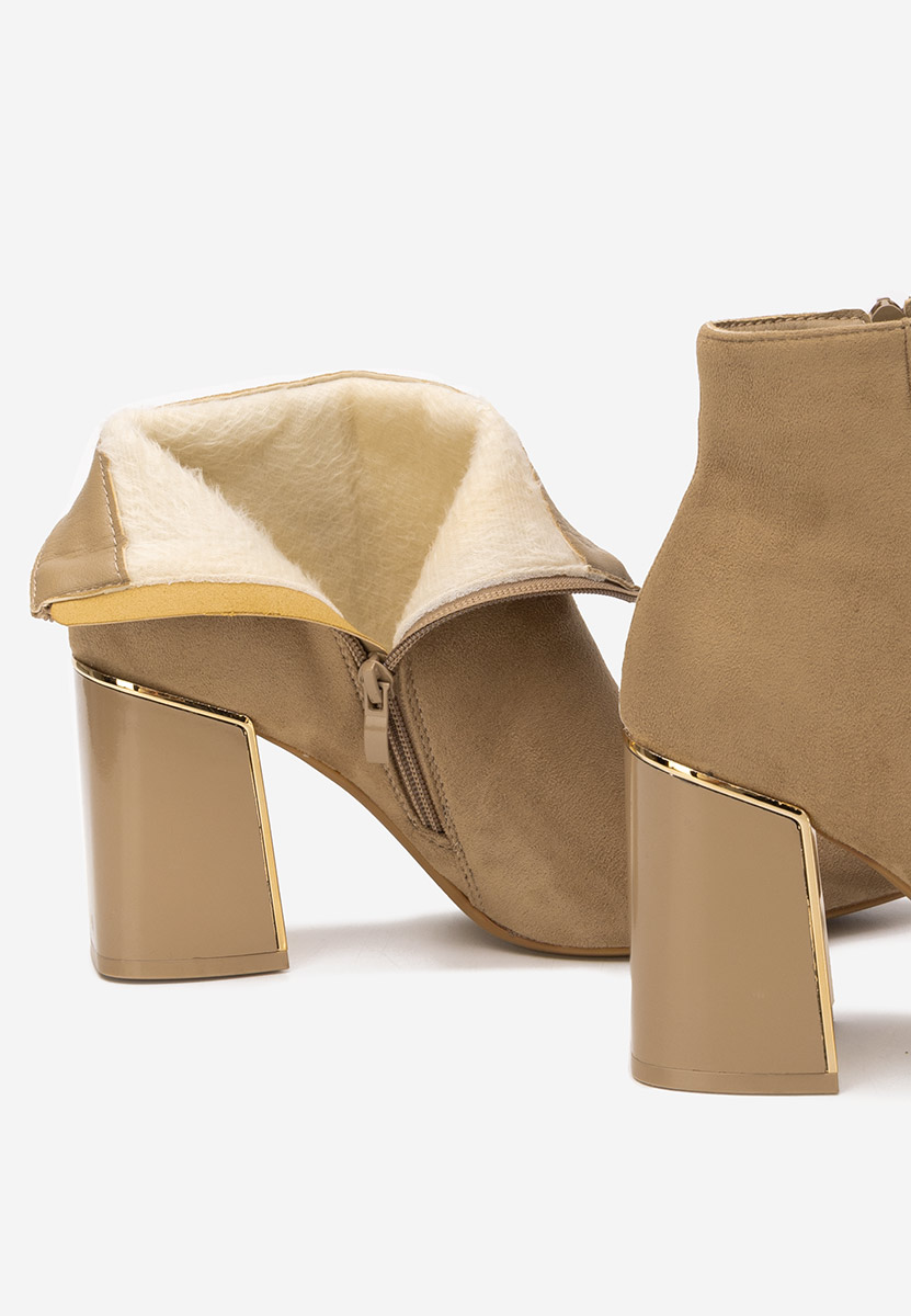 Gležnjače na block petu Nolira kaki