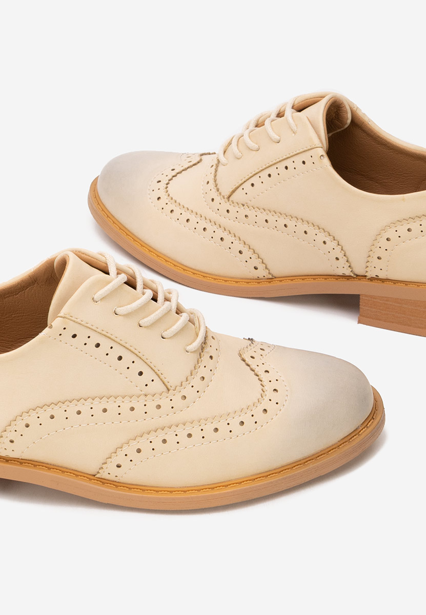 Ženske cipele oksfordice Cilora bež