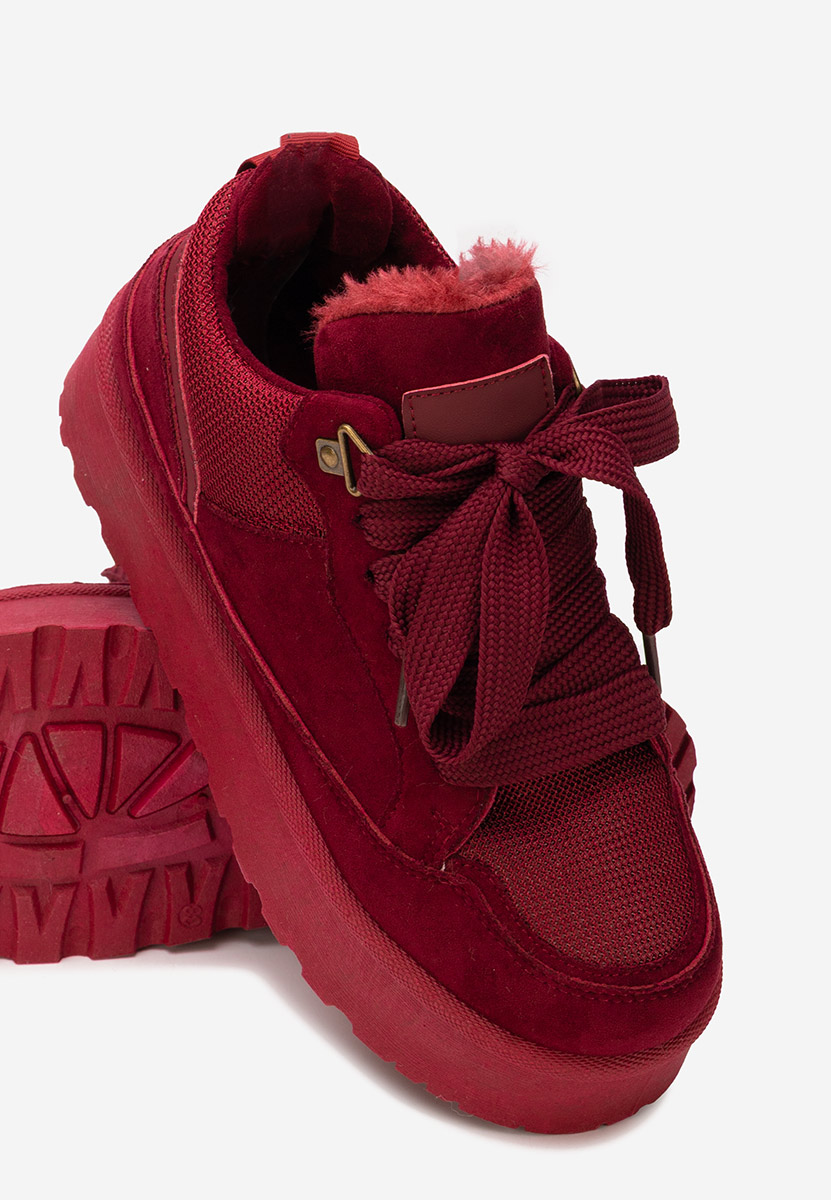 Tenisice sa platformom Isariel vinsko crvena