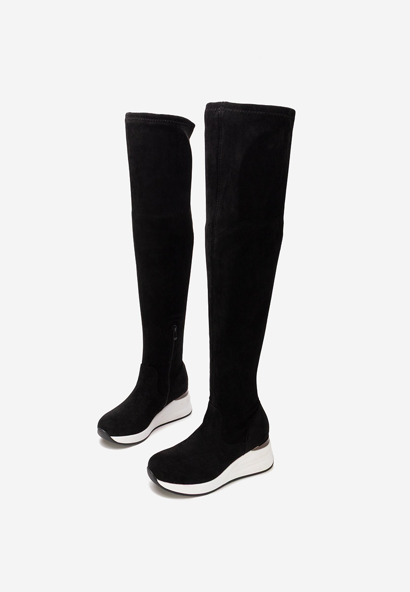 Čiizme iznad koljena Janisia V2 crno