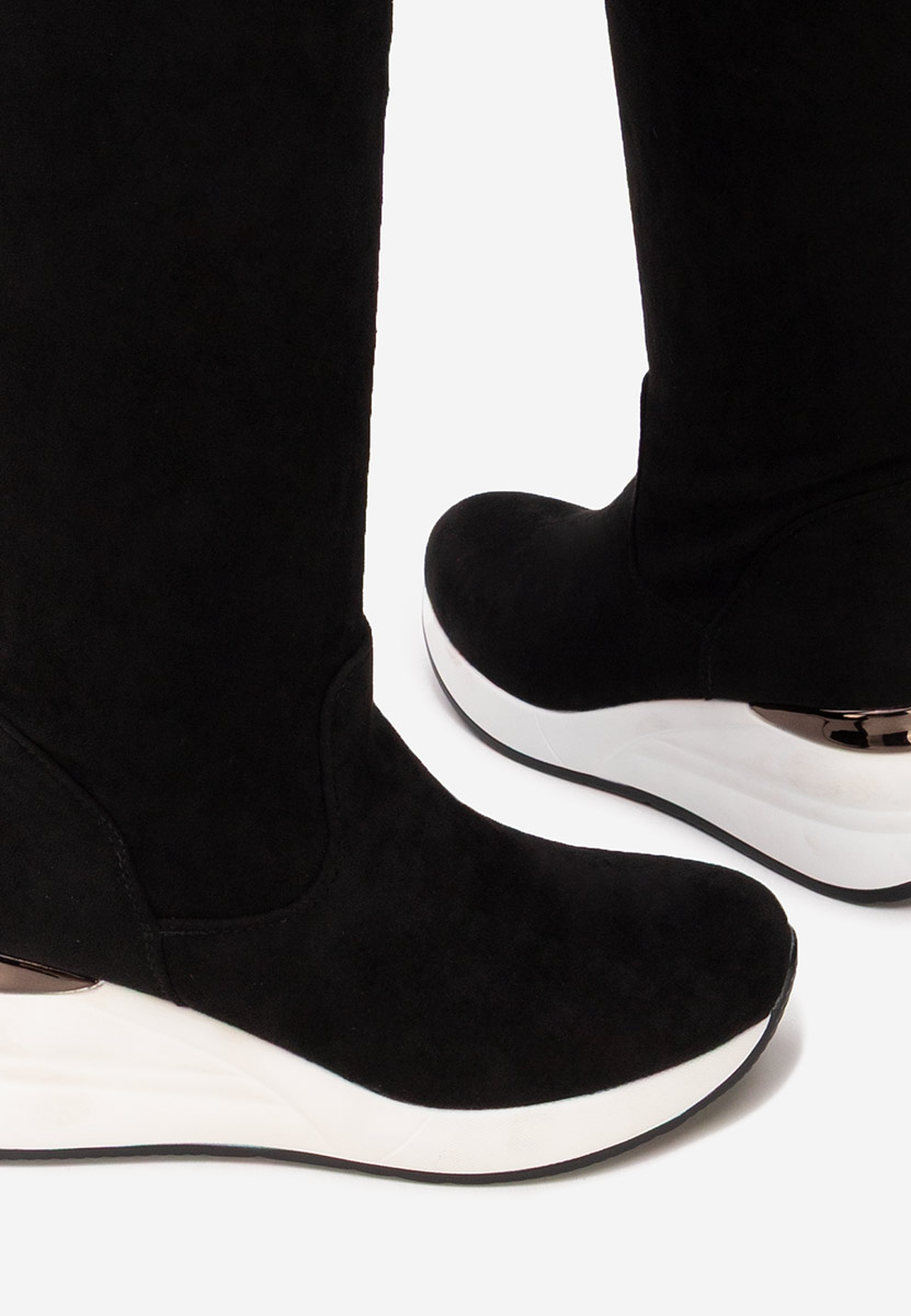 Čiizme iznad koljena Janisia V2 crno