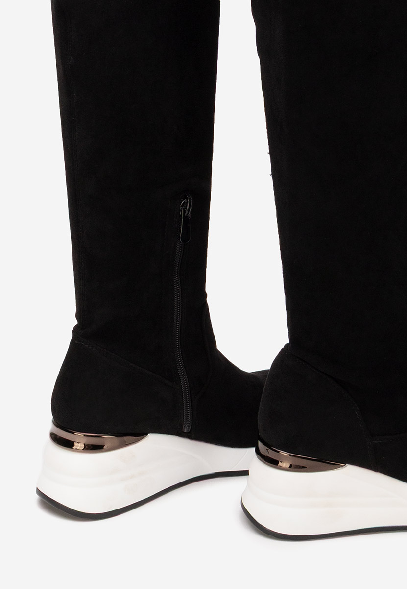 Čiizme iznad koljena Janisia V2 crno