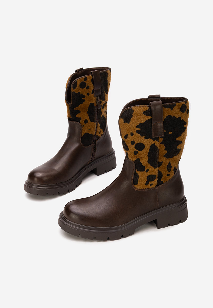 Ženske gležnjače Ediana braon