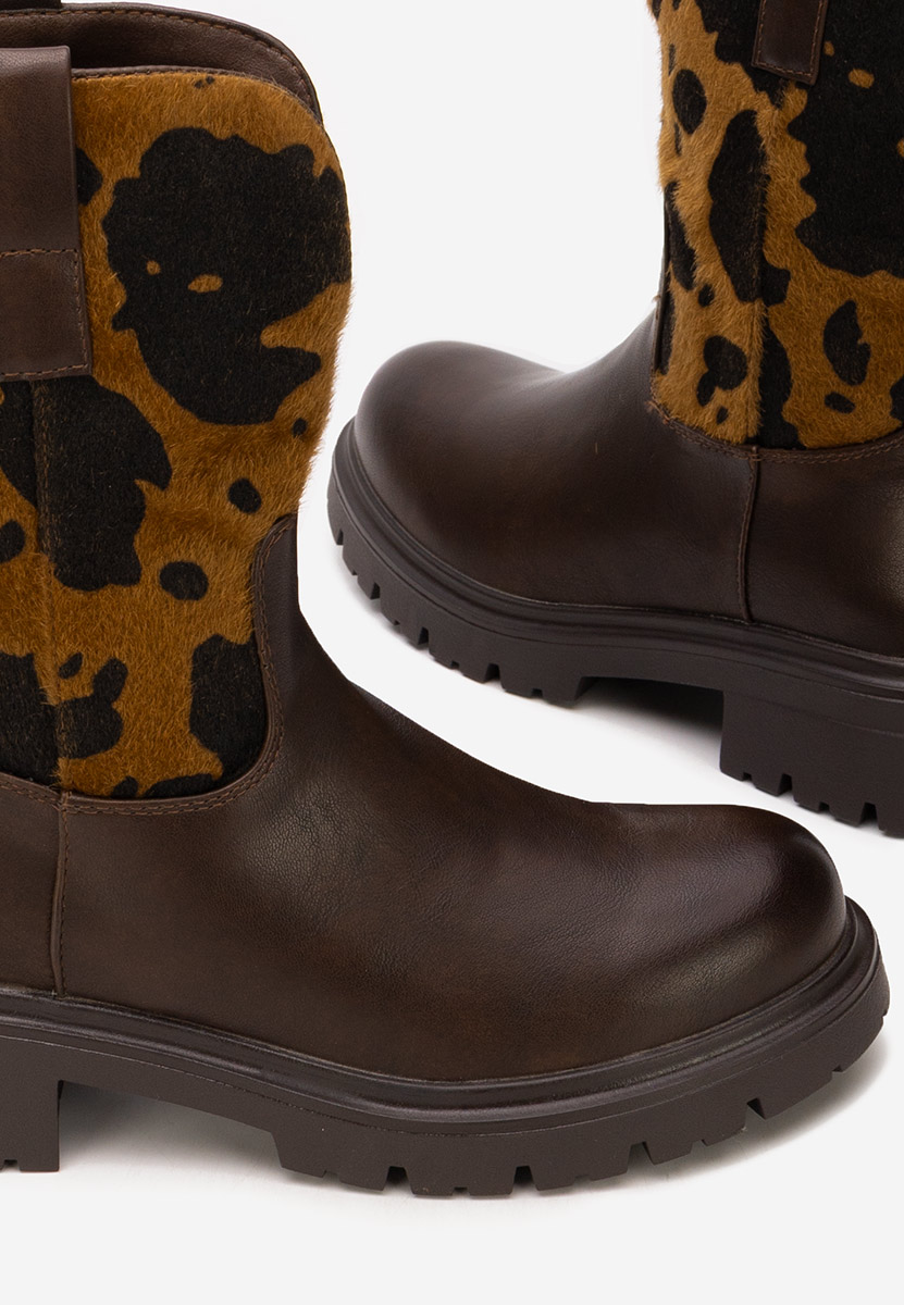 Ženske gležnjače Ediana braon