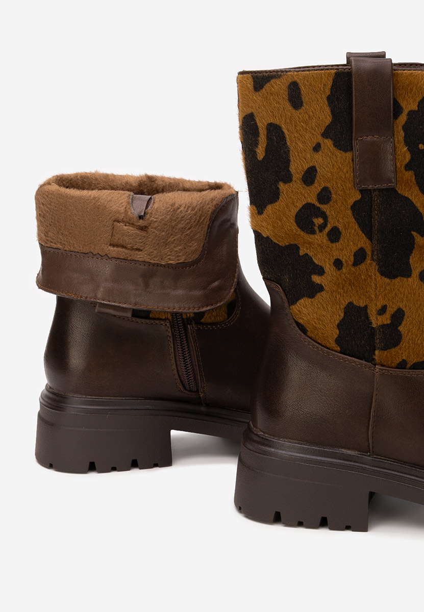 Ženske gležnjače Ediana braon