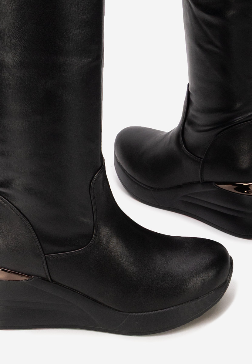 Čiizme iznad koljena Janisia crno