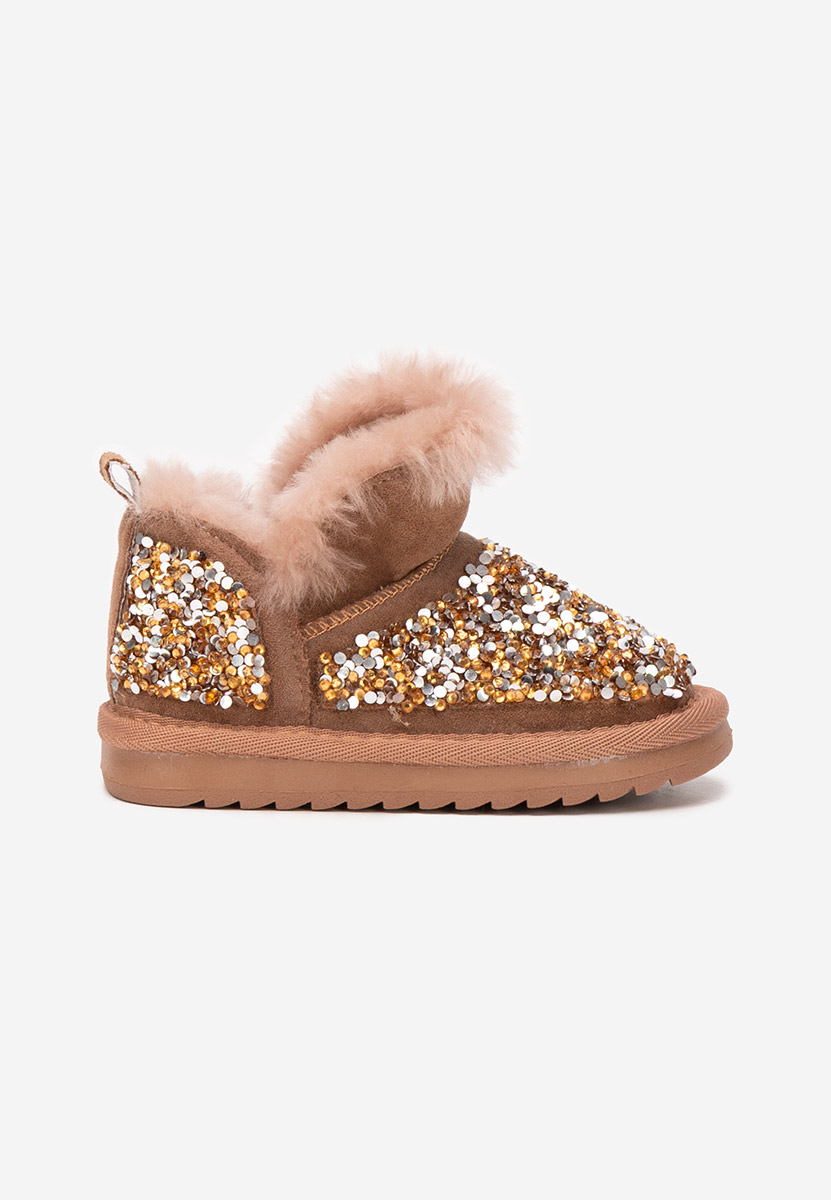 Gležnjače za djevojčice Semida braon