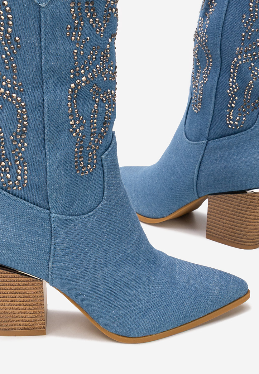 čizme kaubojke Ysrana V2 denim