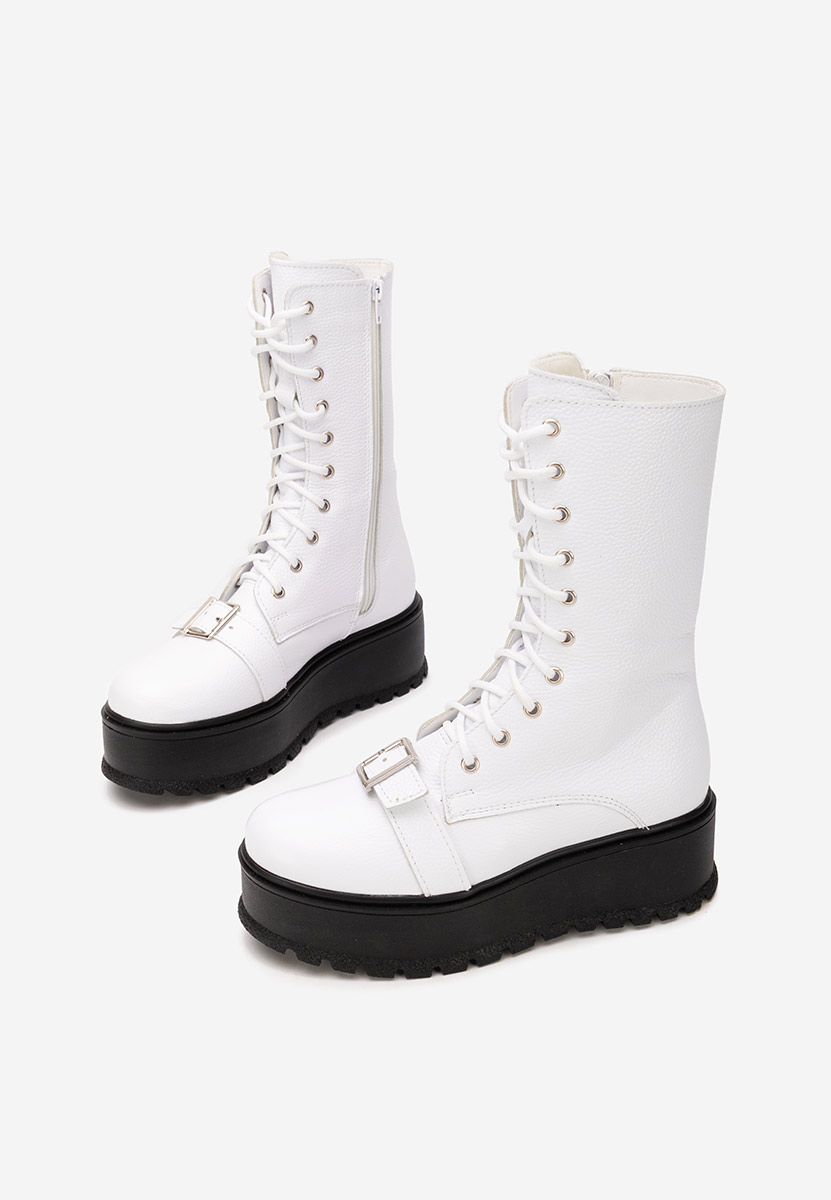 Kožne ženske gležnjače Sorelia bijele