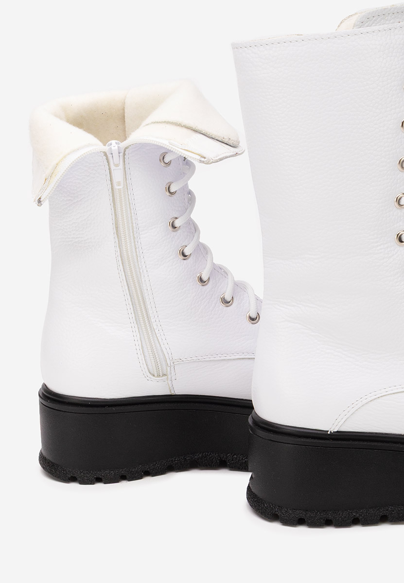 Kožne ženske gležnjače Sorelia bijele