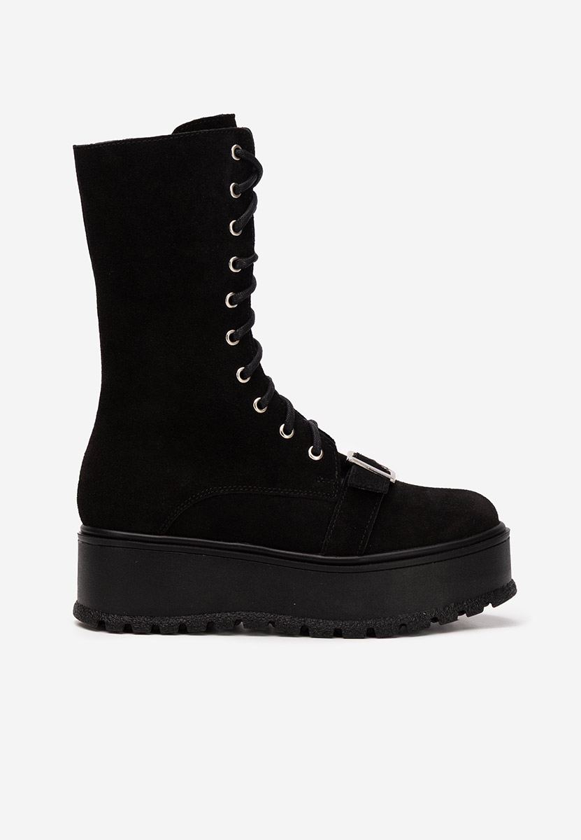 Kožne ženske gležnjače Sorelia v2 crno