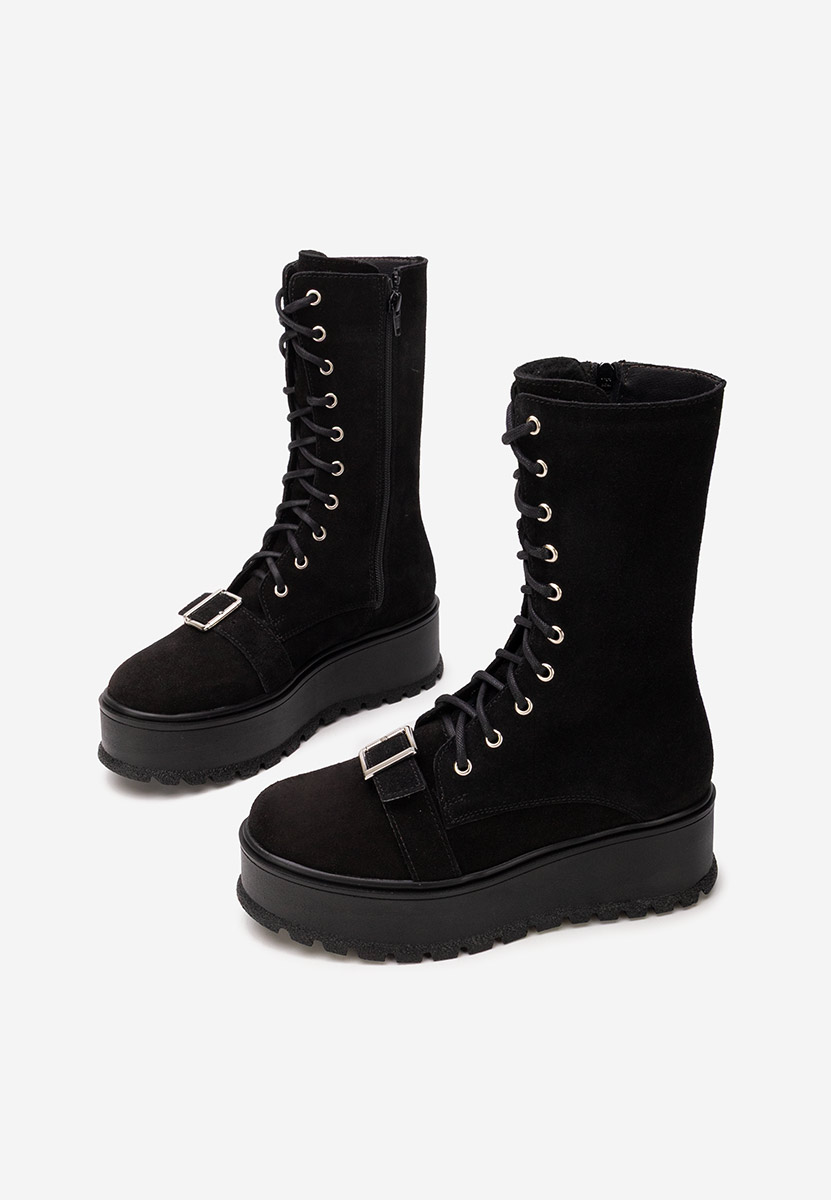 Kožne ženske gležnjače Sorelia v2 crno