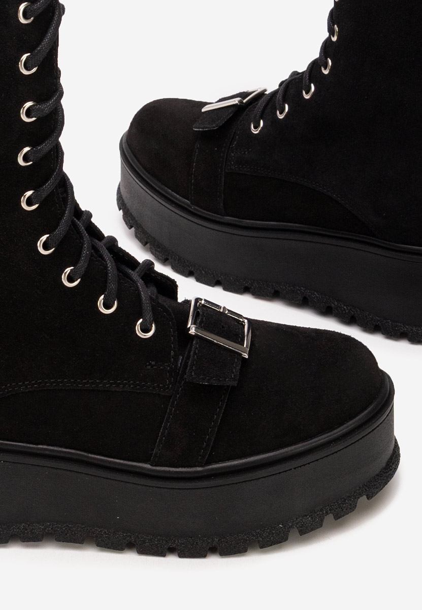 Kožne ženske gležnjače Sorelia v2 crno