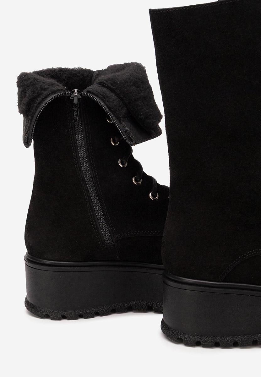 Kožne ženske gležnjače Sorelia v2 crno