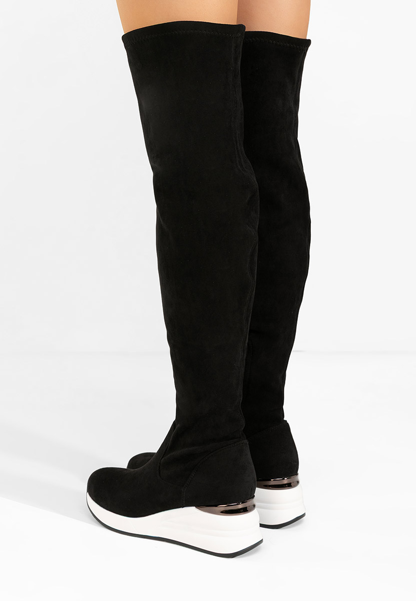 Čiizme iznad koljena Janisia V2 crno