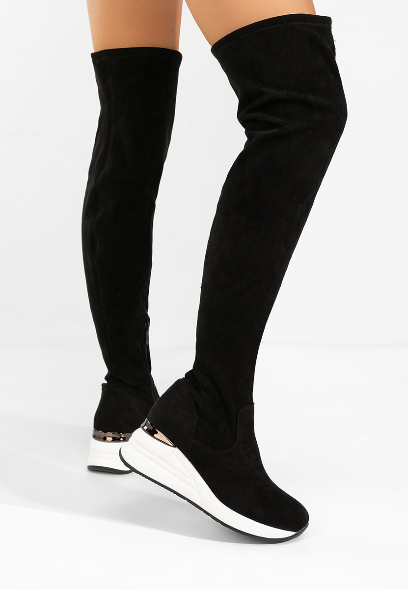 Čiizme iznad koljena Janisia V2 crno
