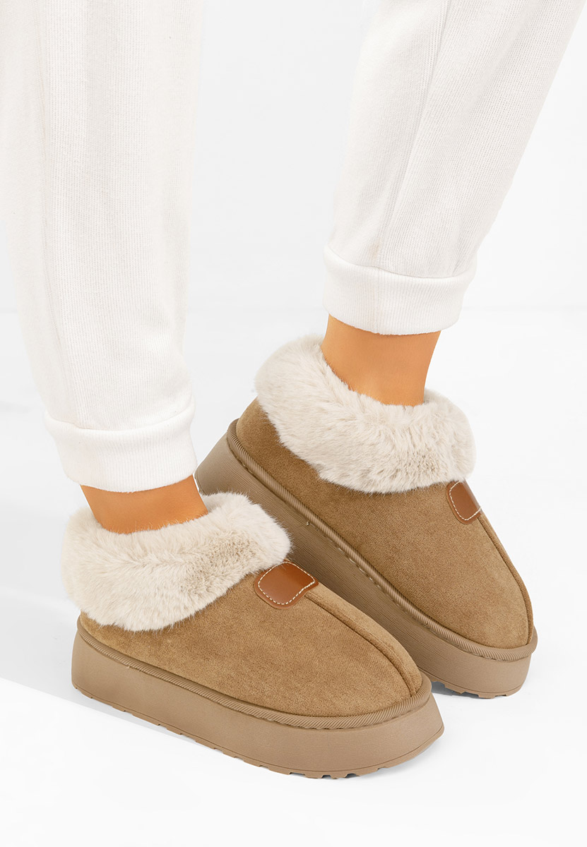 Gležnjače s platformom Elarva kaki