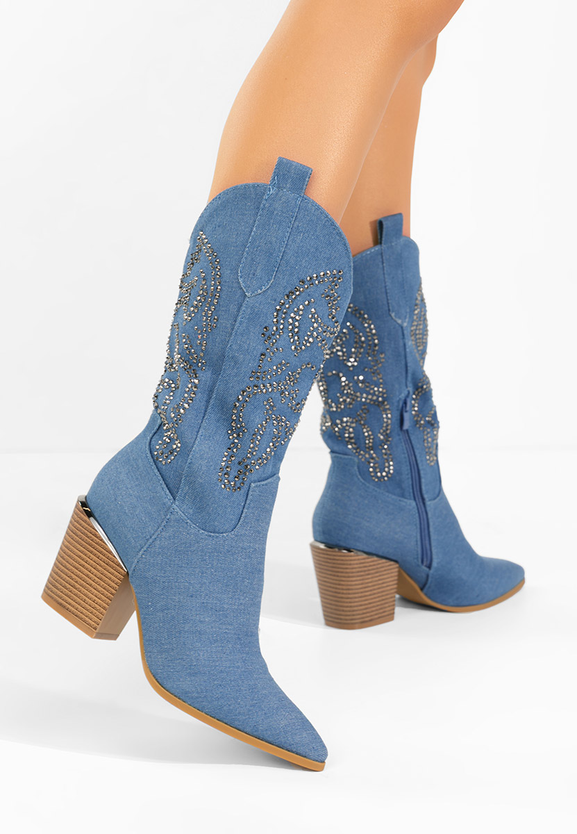 čizme kaubojke Ysrana V2 denim