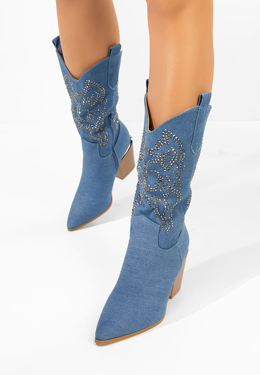 čizme kaubojke Ysrana V2 denim