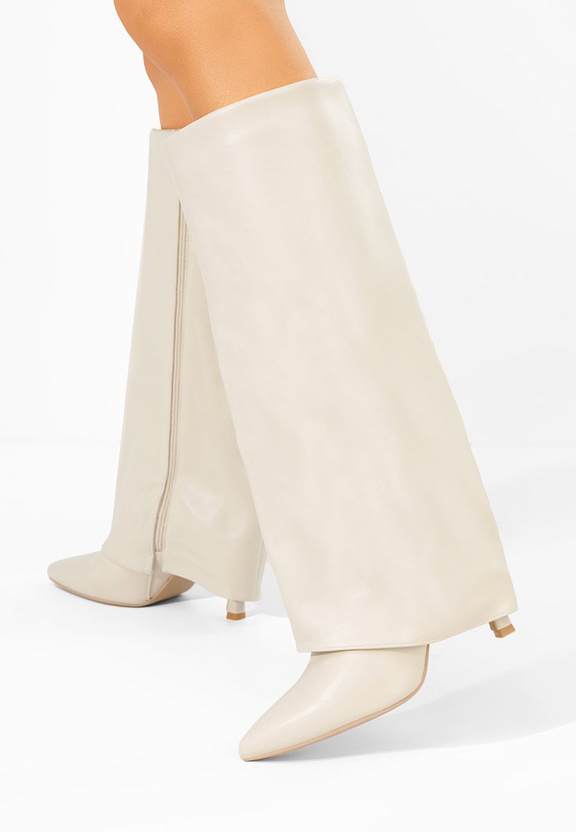 Čizme s visoku petu Brynora bež