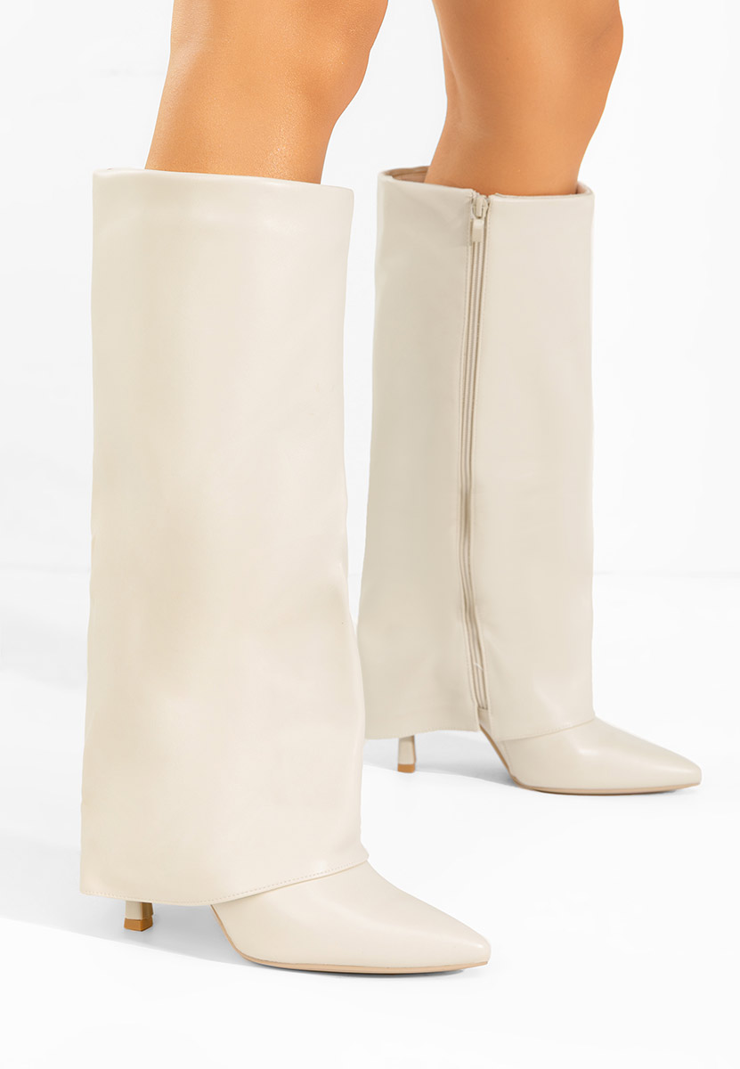 Čizme s visoku petu Brynora bež