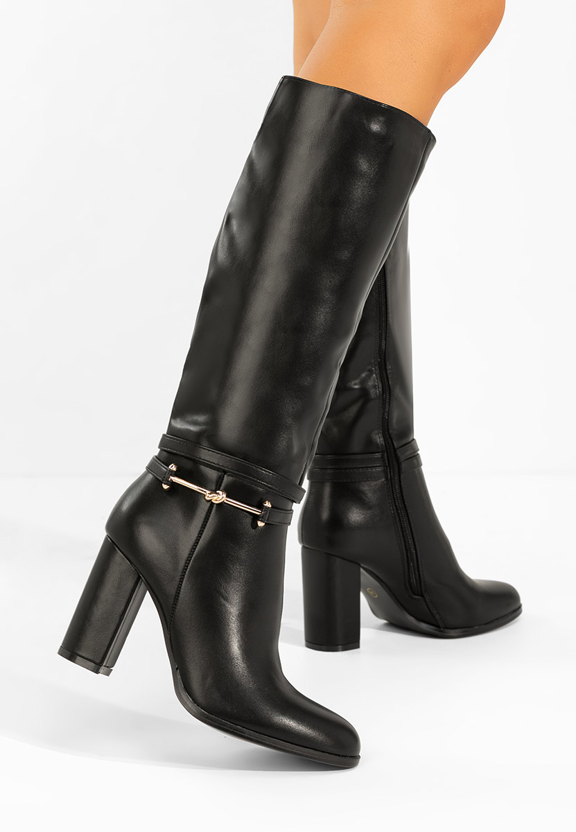 Čizmice na blok petu Dresara crno