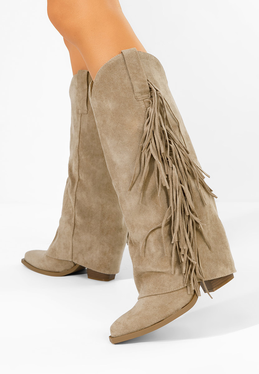 čizme kaubojke Charlina kaki