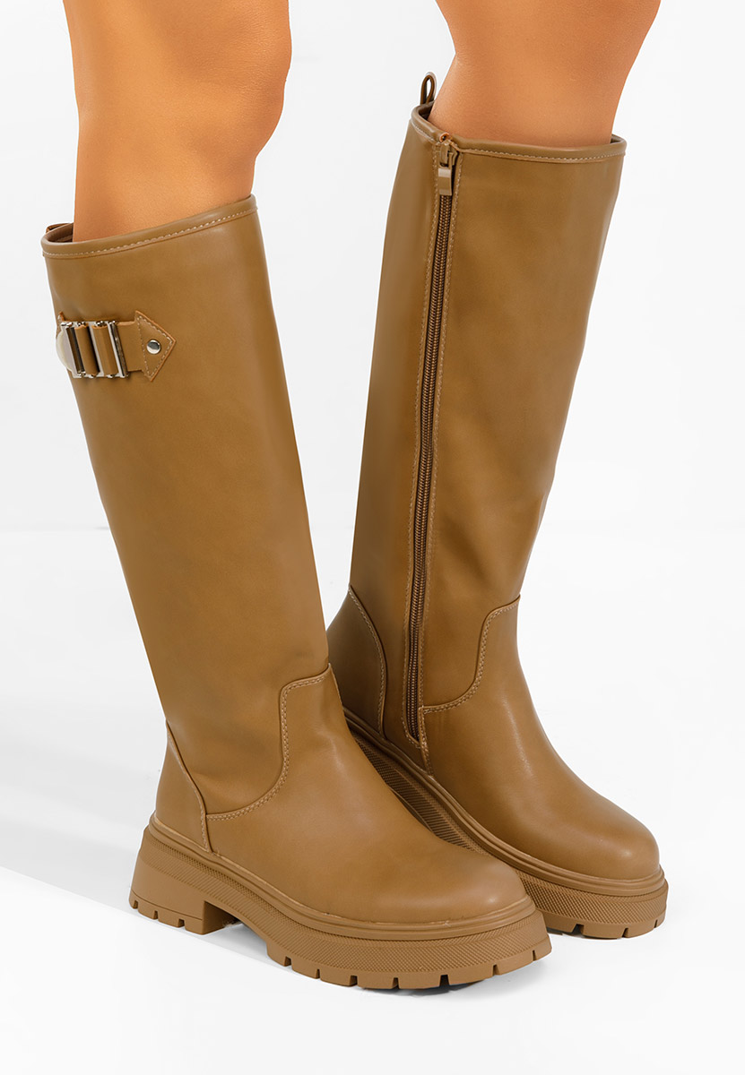 Čizme do koljena Artozza kaki