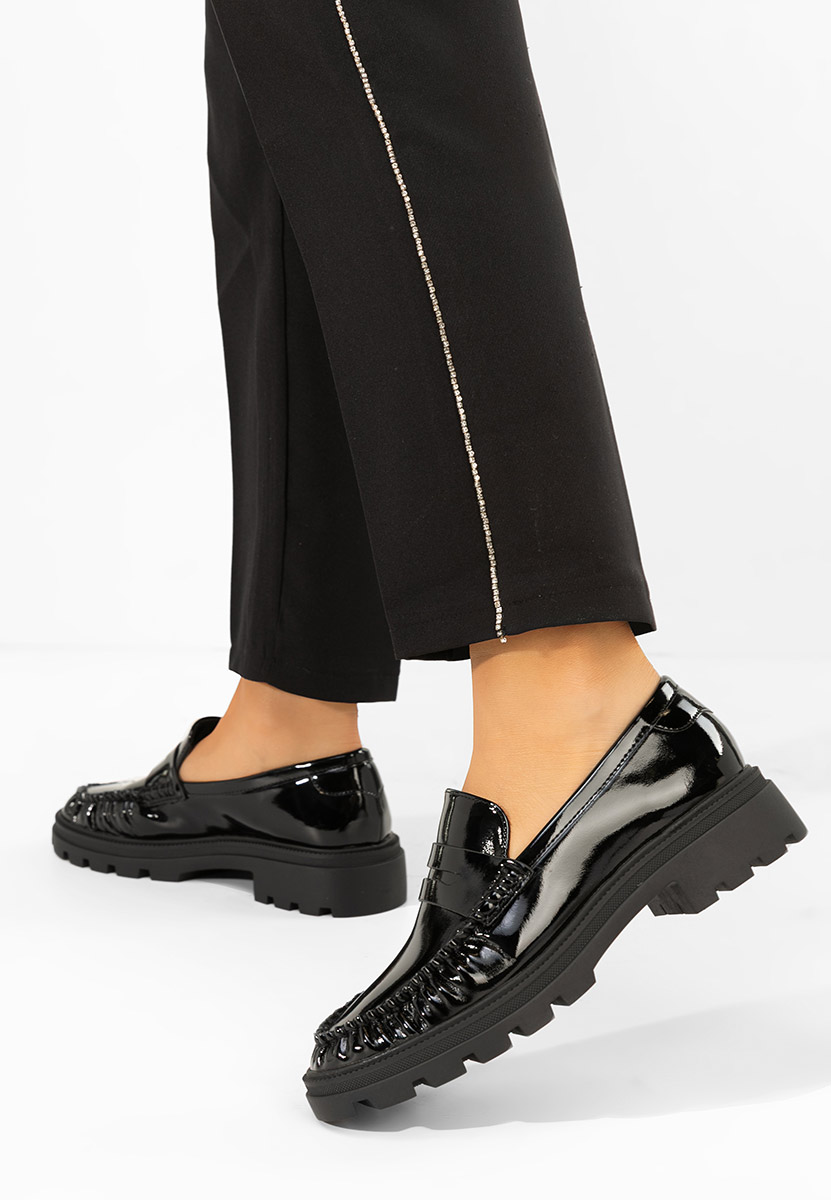 Ženske mokasinke Eleonora crno