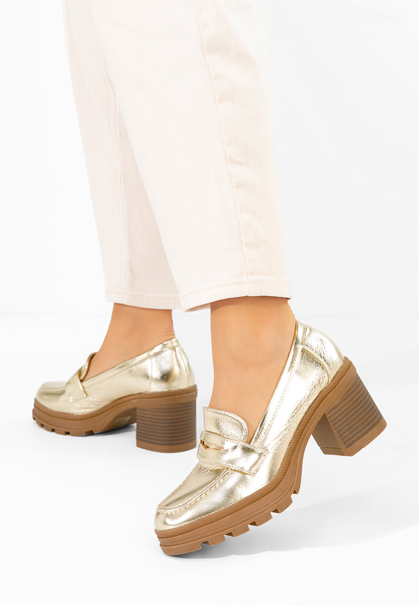 Loafers cipele Patritia zlatno