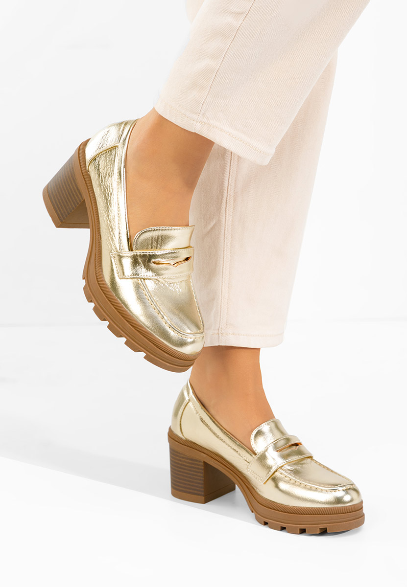 Loafers cipele Patritia zlatno