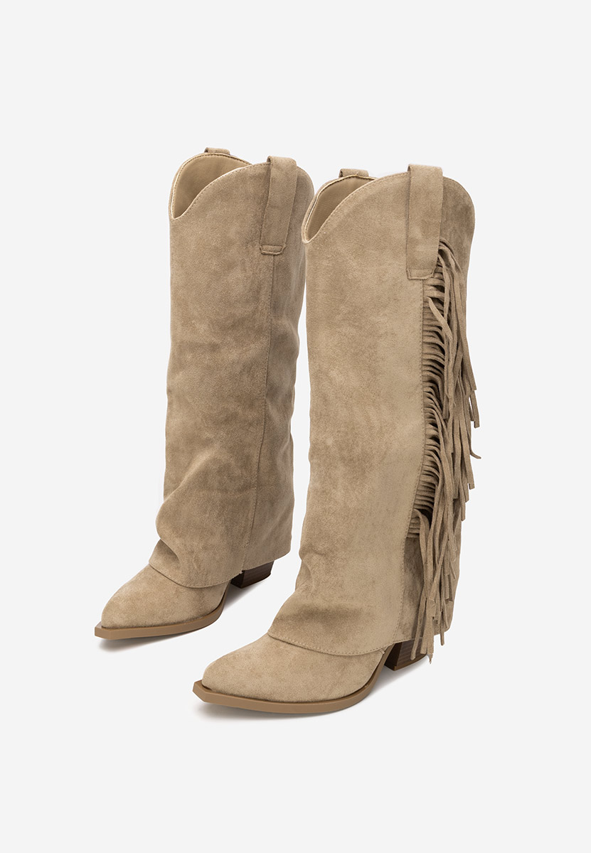 čizme kaubojke Charlina kaki