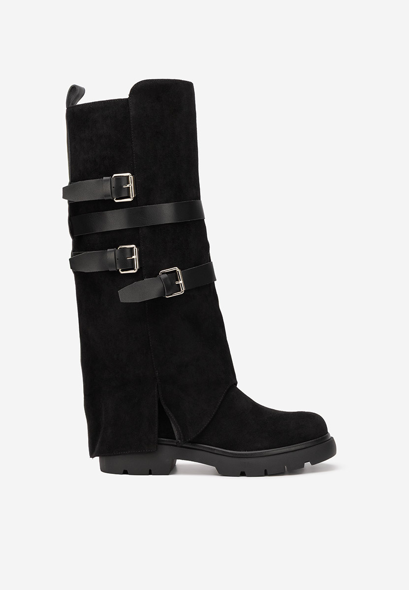 Ravne čizme Rovira crno