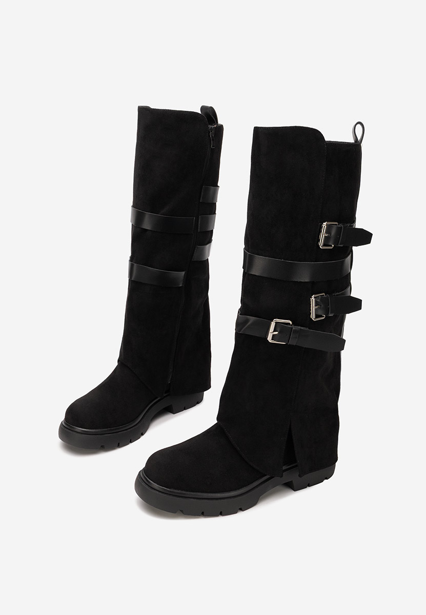 Ravne čizme Rovira crno